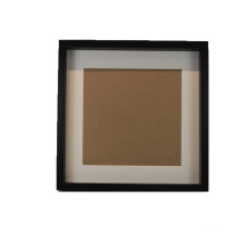 8x10 Black Shadow Box Frame with Soft Linen Back Shatter Resistant Glass Hanging Hardware Included